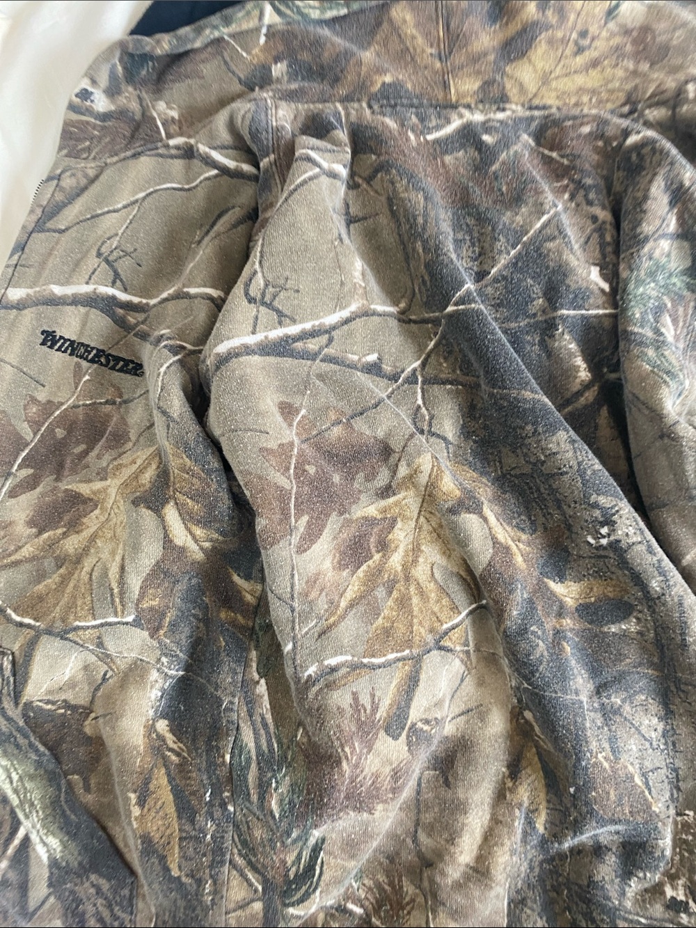 Winchester x Realtree Camo Zip-Up Hoodie in Brown Green Tan